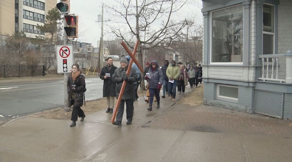 Faithful gather in Halifax for Good Friday procession