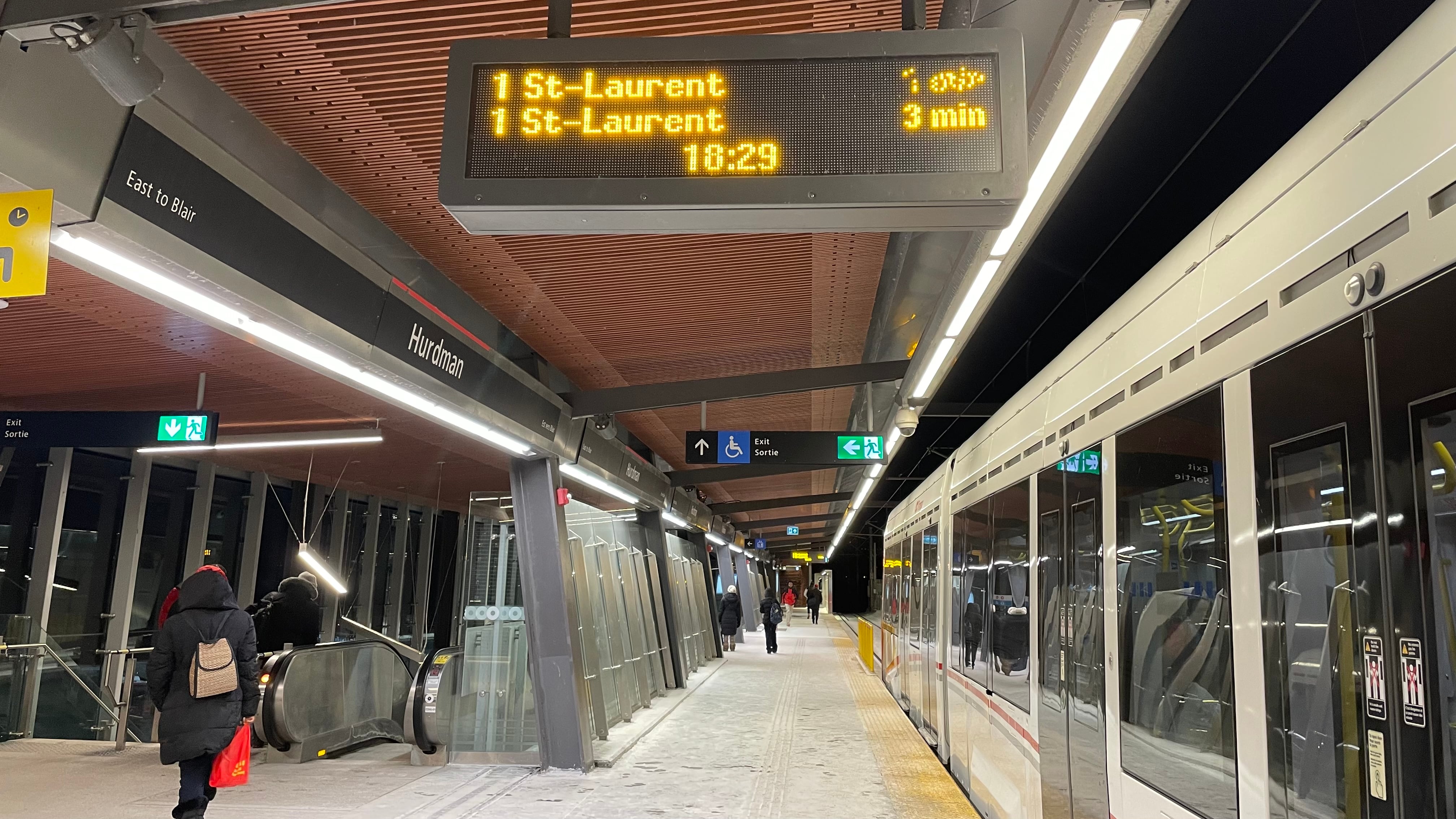 February Line O-Train Line 1 eastbound service restored