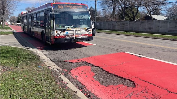‘Way too many bumps’: Rough ride for TTC bus passengers on busy pothole-riddled Scarborough express route