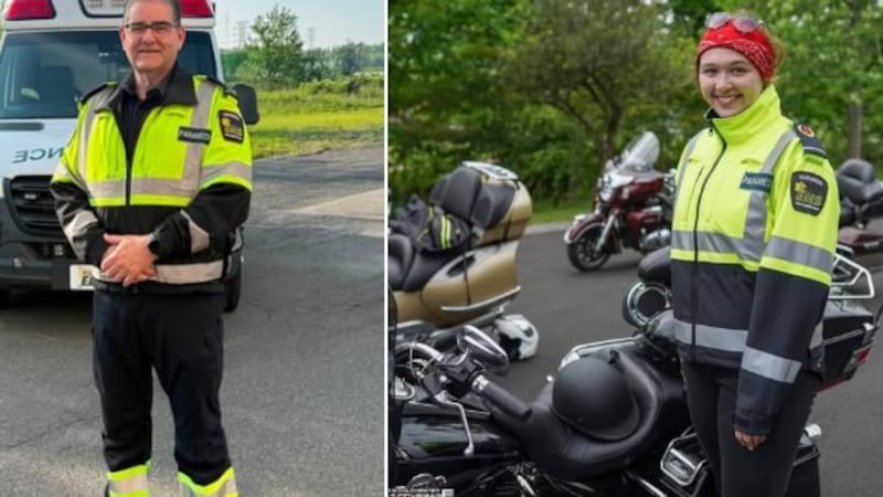 Maritimers gather along N.B. and P.E.I. highways to honour paramedics killed in crash