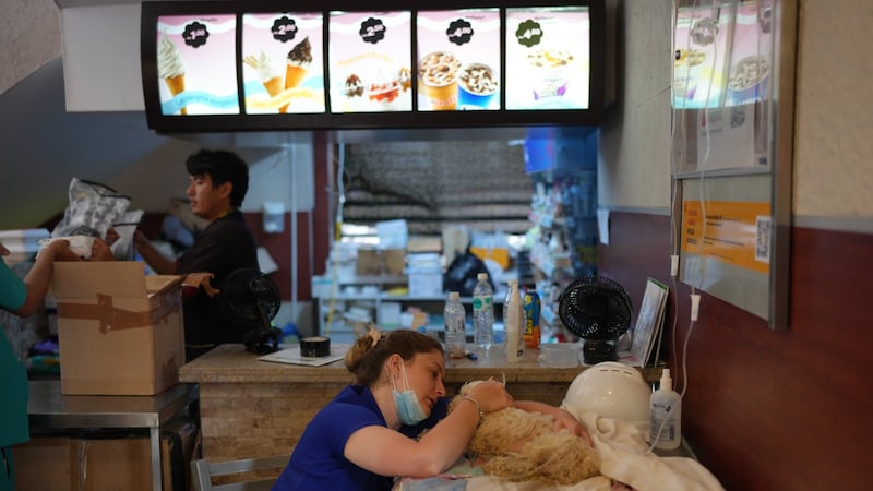 A McDonald’s becomes a pet hospital for Venezuela earthquake survivors