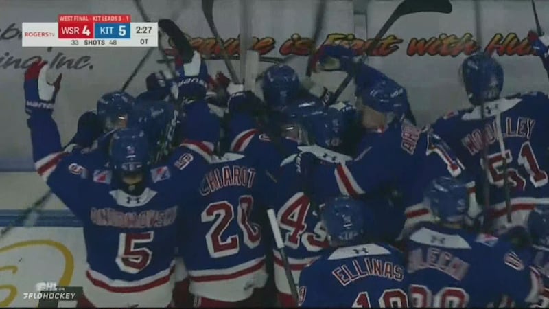 Kitchener Rangers win OHL’s Western Conference final in OT