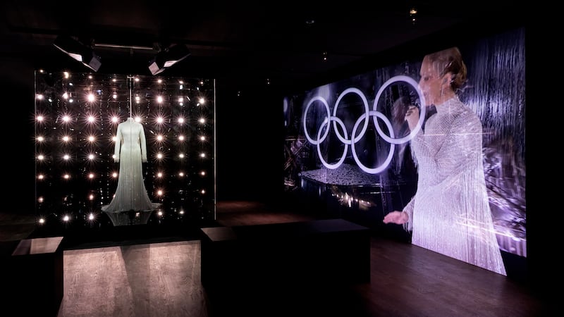 IN PHOTOS: Céline Dion's Dior dress from Paris Olympics Games on display at McCord Museum