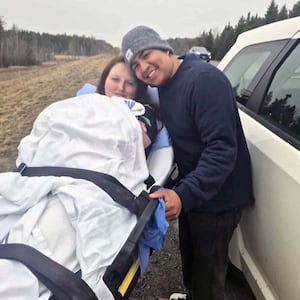 Woman gives birth on the Trans-Canada highway due to hospital staff shortage