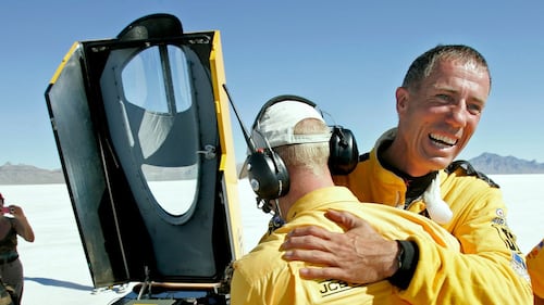 Driver who broke the sound barrier attempts another land speed record in Utah