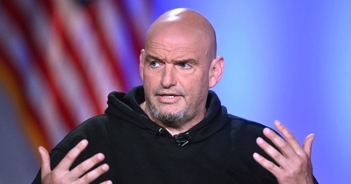 John Fetterman hospitalized after fall, office says