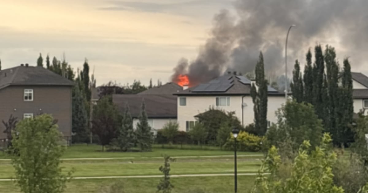 1 hospitalized after west Edmonton house fire