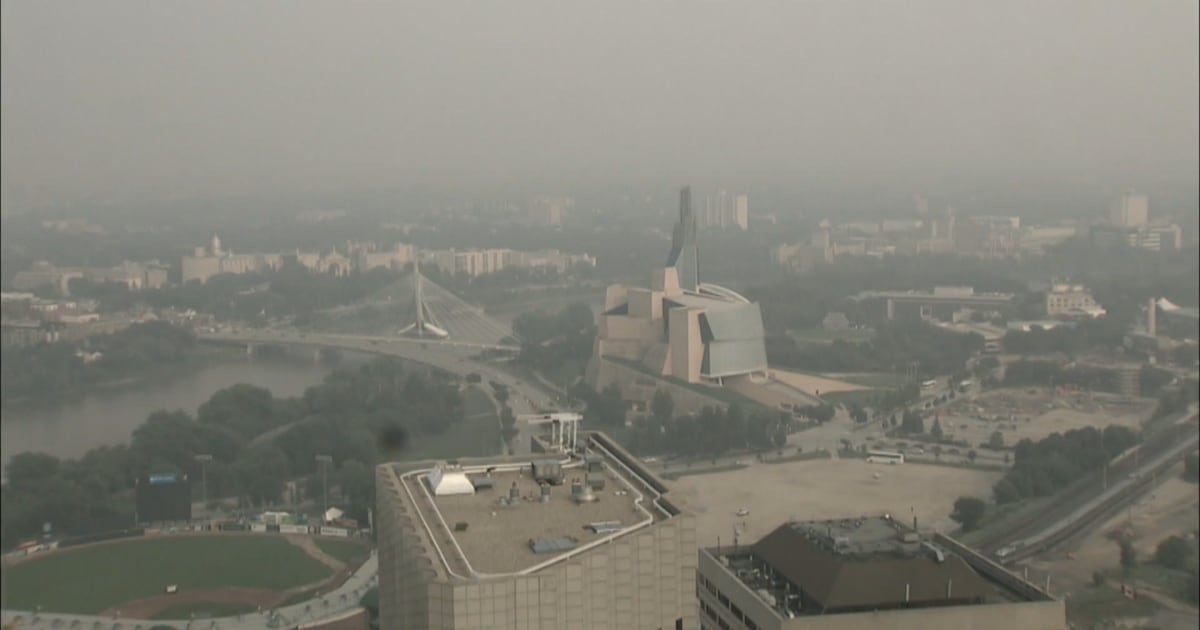 Ontario wildfire smoke impacting Manitoba