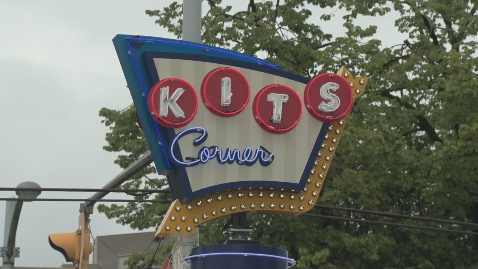 Flashy Sign Shape Flashy “Kits Corner” sign unveiled in Vancouver’s Kitsilano neighbourhood