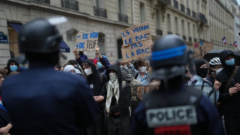 France suspends stun grenade use at student protests ahead of PM speech