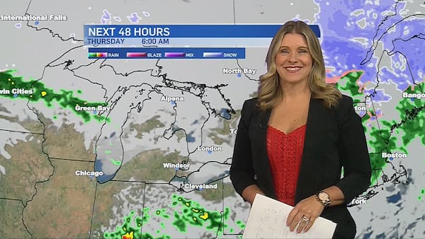 Warm, stormy Thursday gives way to sharp temperature drop in London