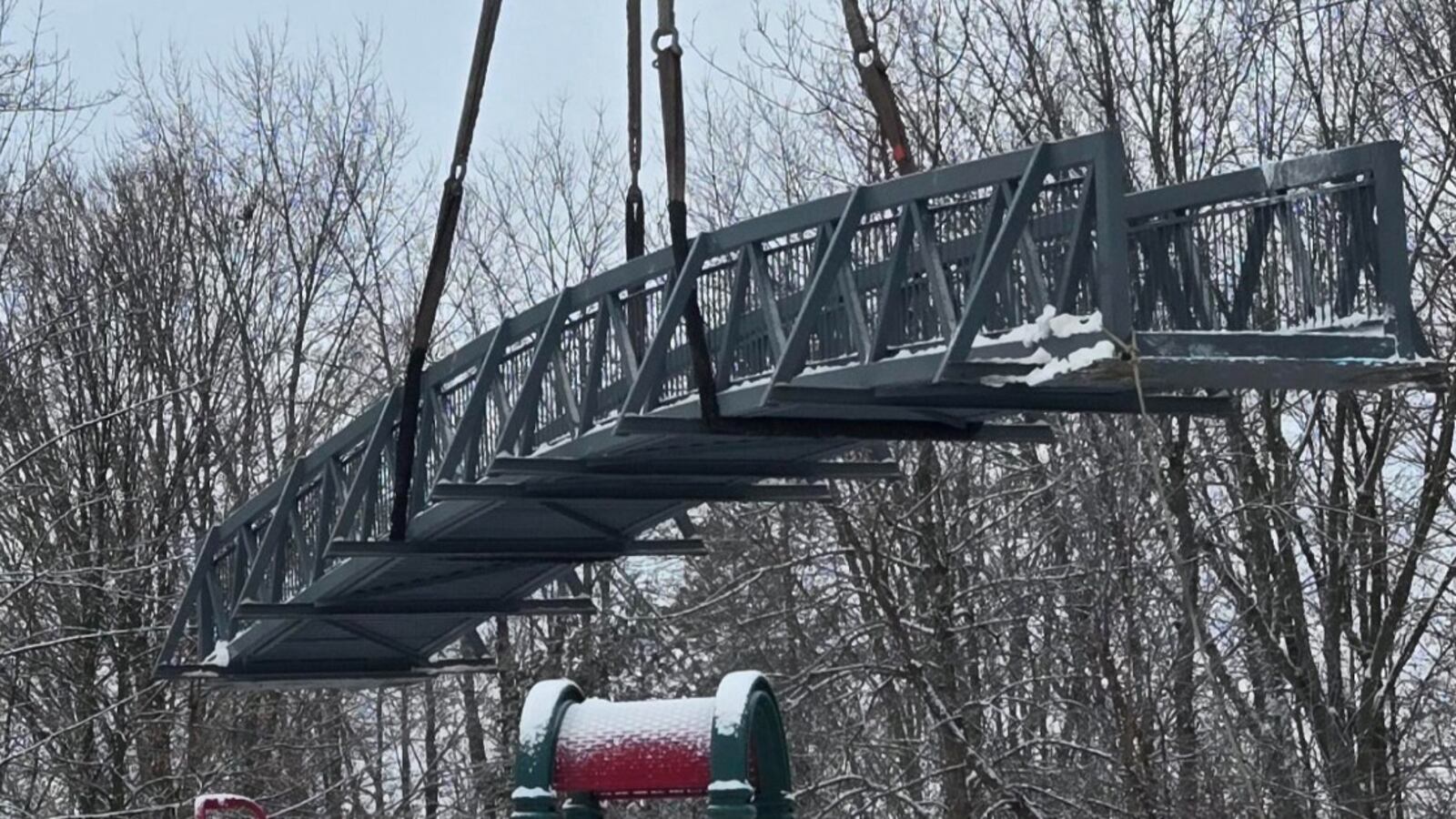 Kevin Ritchie Bridge Elmvale bridge at Bishop Park reinstalled after major restoration work