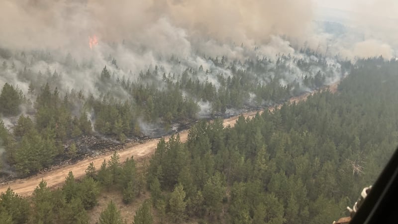 Clinton, B.C., still standing with some structural losses, but wildfire still looms