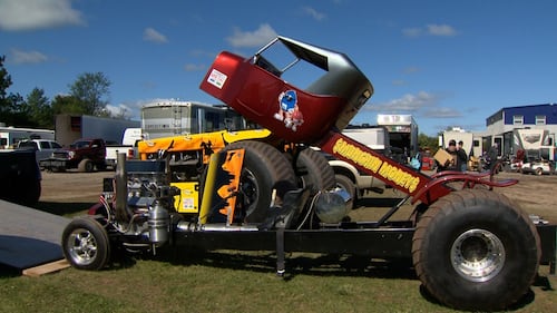 A tractor is pictured.