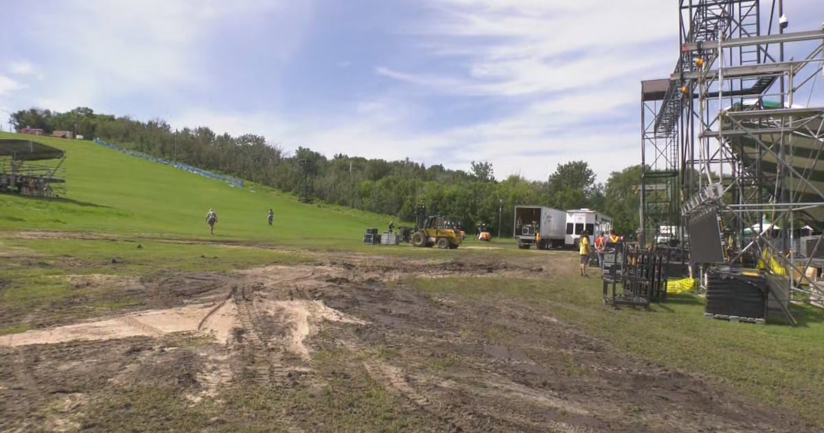 ‘Crews have been heroes': Edmonton Folk Fest setup on track despite heavy rainfall