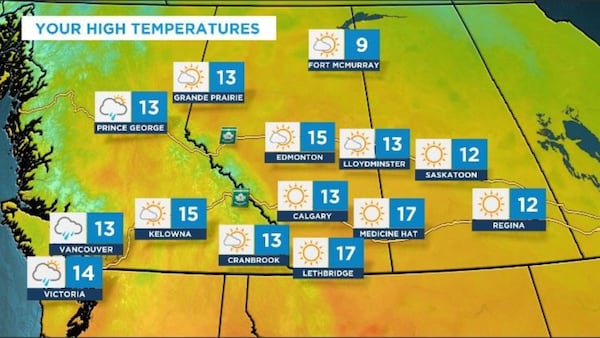 Calgary to see sunny and warm weather on Wednesday