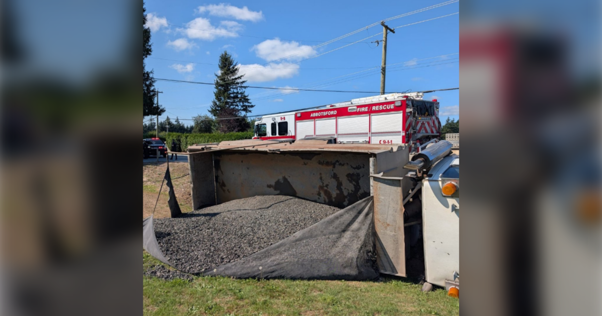 Dump truck driver behind Abbotsford rollover crash arrested for impaired driving