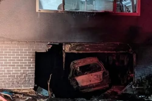 Driver crashes into B.C. home, causing destructive fire