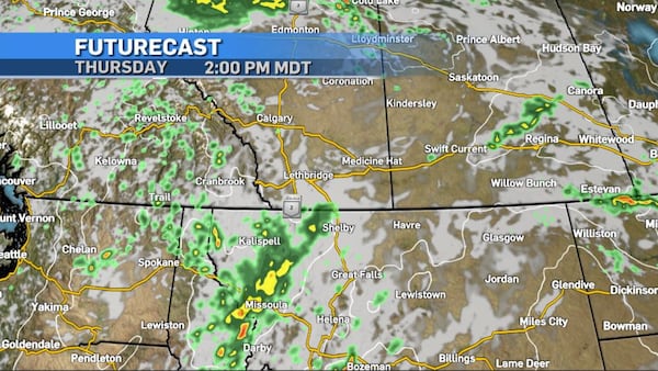 Another wet weather system approaching Alberta