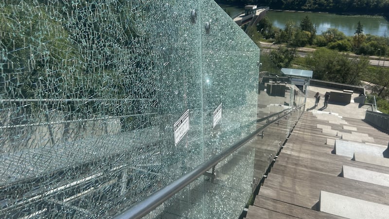 21 glass panels smashed on funicular, repairs in 2026 expected to top $70K