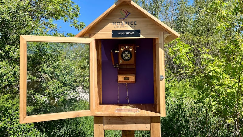 New wind phone installed, meant to connect people with loved ones who’ve died