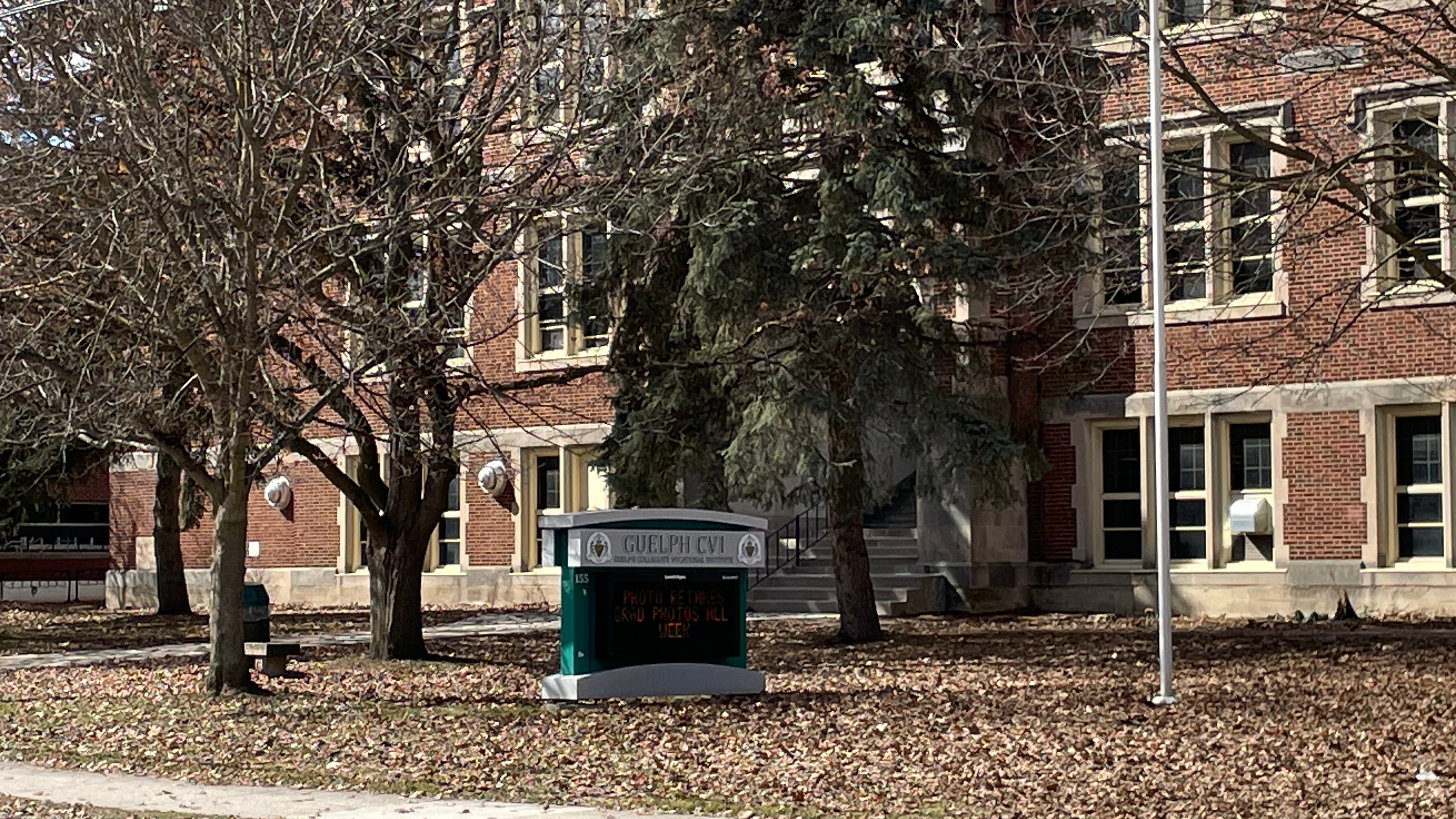 Gcvi Police investigation at Guelph Collegiate Vocational Institute