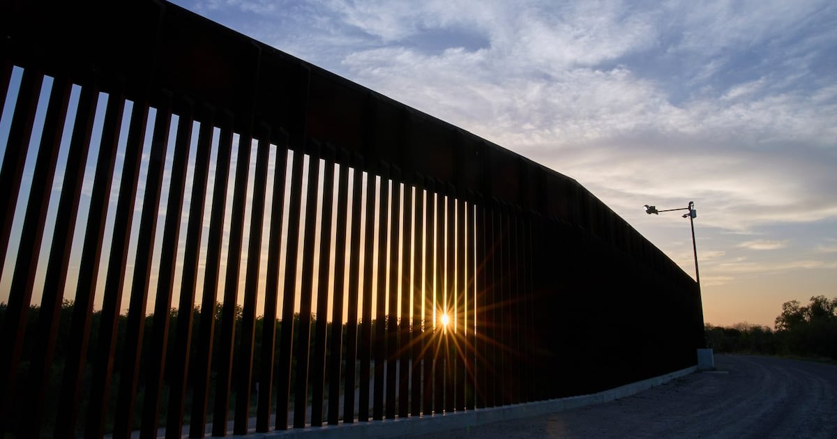 A section of the Trump administration's border wall is pictured in Mission, Texas on June 18, 2025. (Jacquelyn Martin / AP Photo)