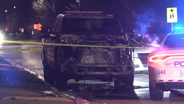 Police investigating after three tow trucks set ablaze in Brampton
