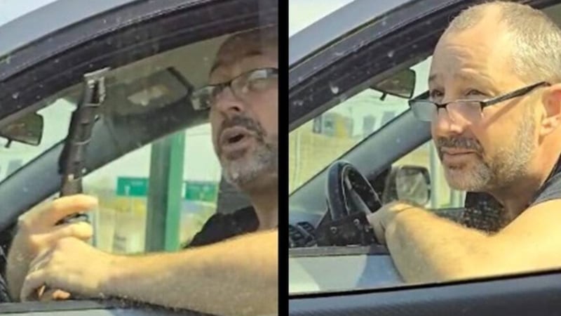 Man who allegedly brandished knife in road rage incident sought by police