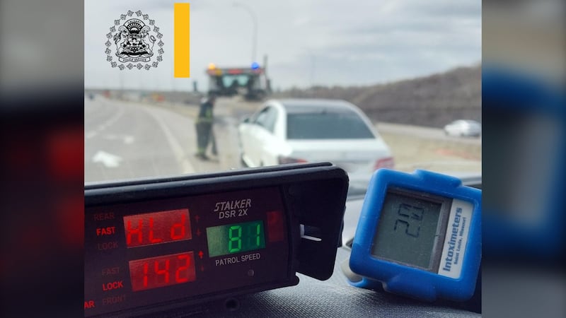 Young driver caught driving 142 km/h in Calgary construction zone