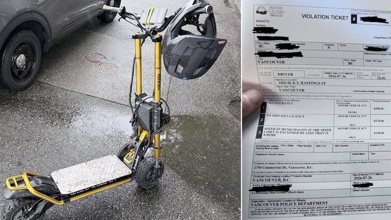 E-scooter rider going 65 km/h fined more than $1,000: police