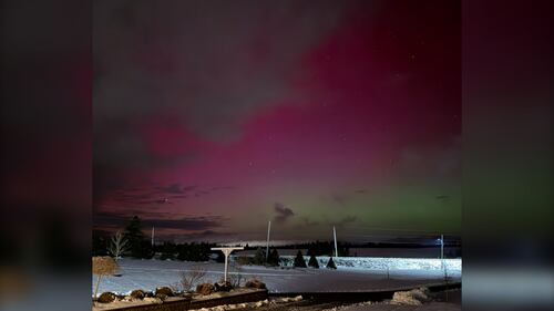 The Northern Lights are pictured in Arichat, N.S., on Jan. 19, 2026. (Courtesy: Alvina Berthier)