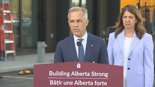 Carney comes to Alberta, talks housing, rides a sprayer, hears from separatists