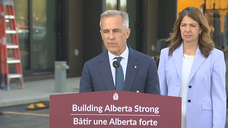 Carney comes to Alberta, talks housing, rides a sprayer, hears from separatists