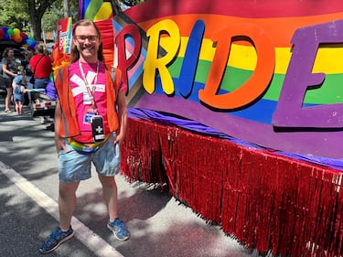 Halifax pride Society board chair Connor McKiggan says Halifax Pride Festival brings in more than $3.8 million in economic activity to regional economy. (CTV/Jesse Thomas)