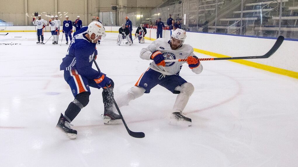 Oilers Practice Competition among players helping push Oilers into strong regular ...