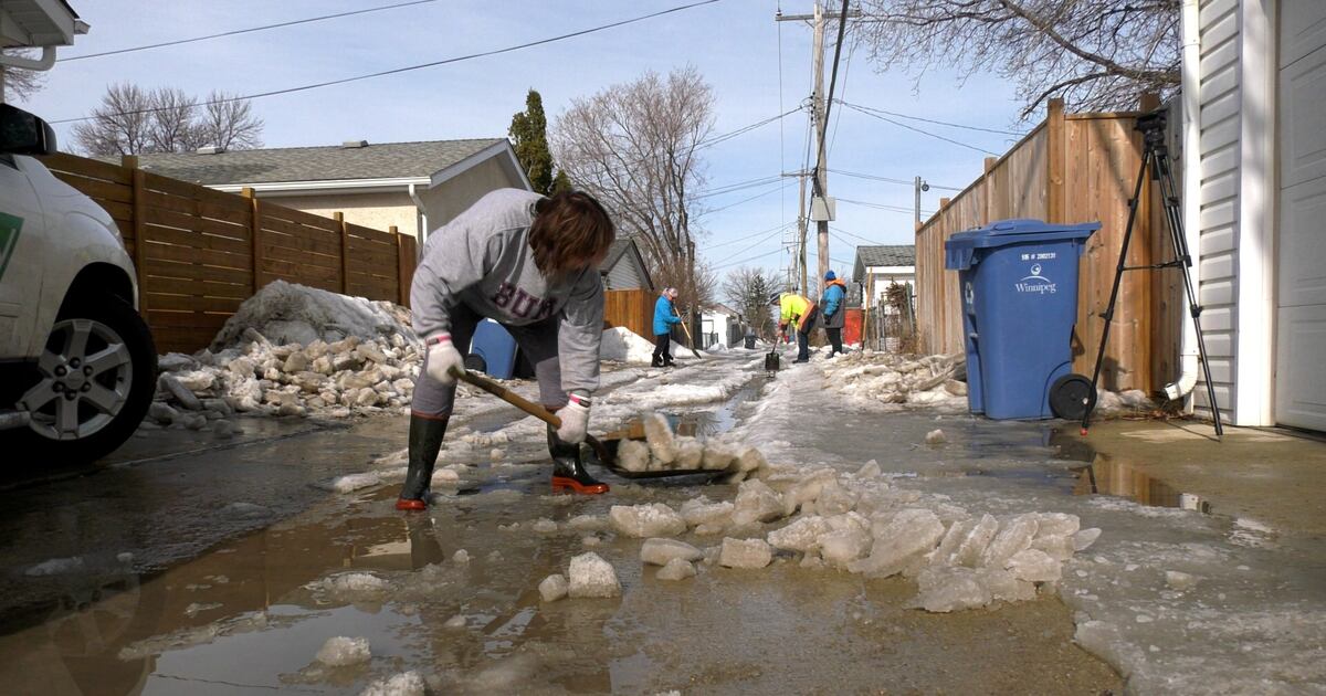 Black Ice Ruts Winnipeggers fed up with back lane ice ruts
