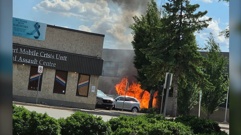 Officers rule out arson in case of fire outside Prince Albert police station