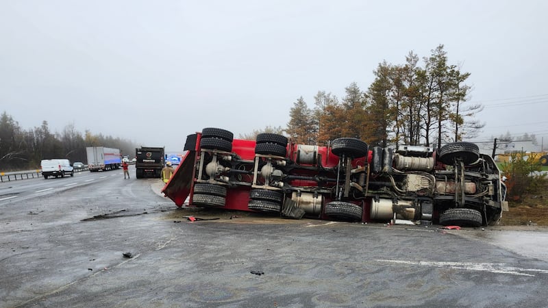 Children hospitalized after school bus and dump truck crash on Hwy. 11