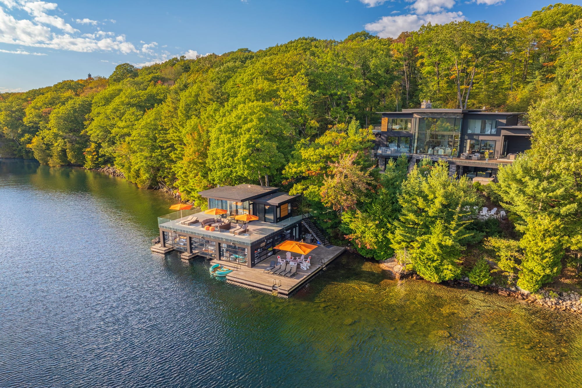 This nearly $26M cottage has a two-storey boathouse and enough space ...