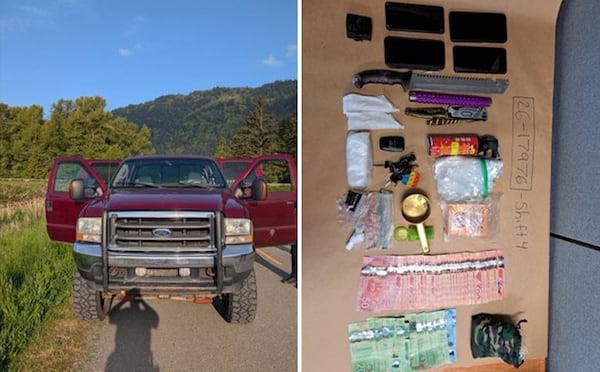 Stolen truck, cocaine and fentanyl seized in early morning arrest in Abbotsford, B.C.