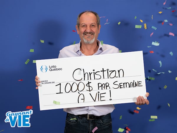 Quebec man wins $1,000 a week for life thanks to his son