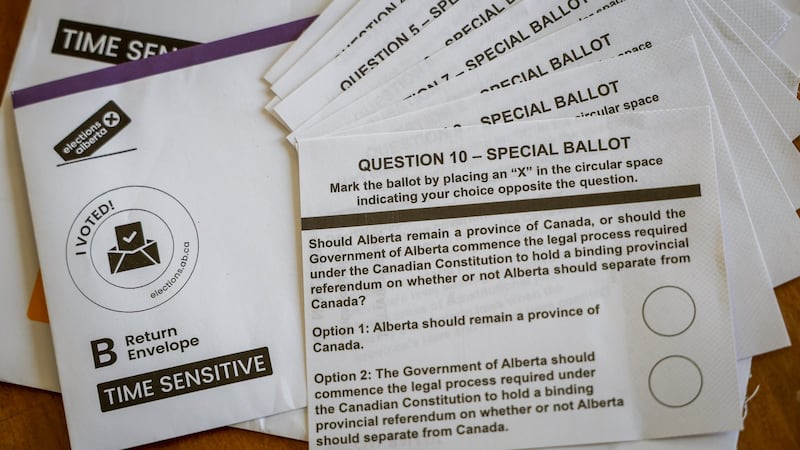 About 658K mail-in ballots requested for Alberta referendum, half the workers hired