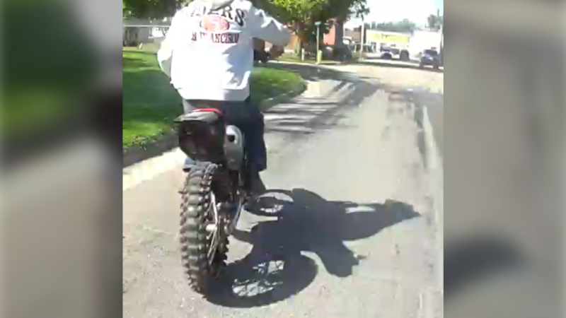 Oxford OPP searching for rider after officer hit by dirt bike