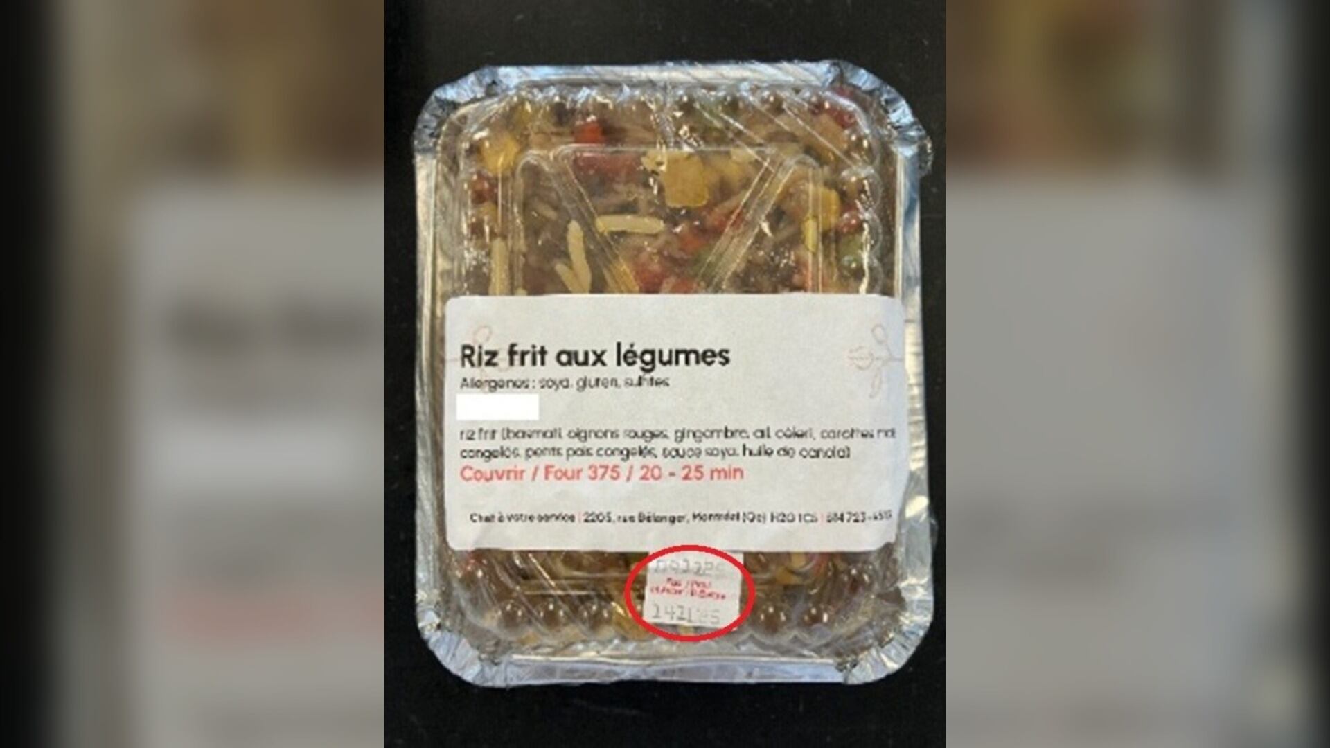 Wisconsin Rice Recall RECALL: Vegetable fried rice may contain bacterium