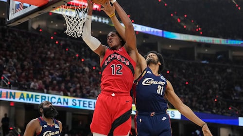 Rookie centre Collin Murray-Boyles stepping up in playoffs for Toronto Raptors