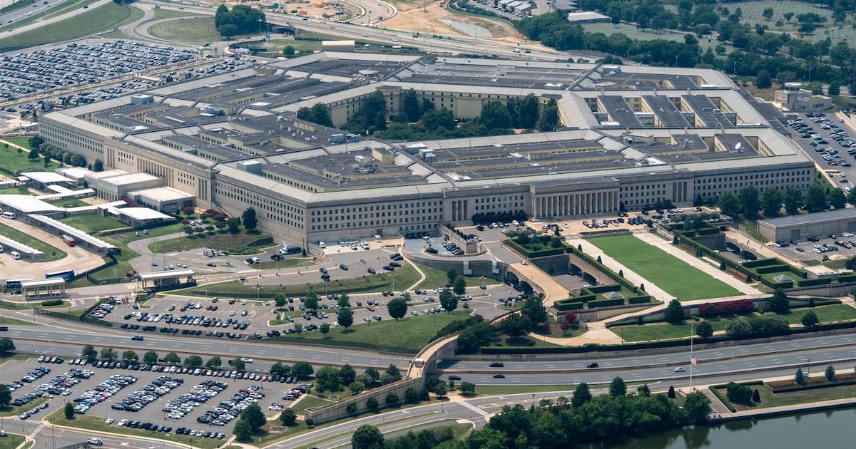 The Pentagon is seen from the air, July 15, 2026, in Washington. (AP Photo/Alex Brandon, File)