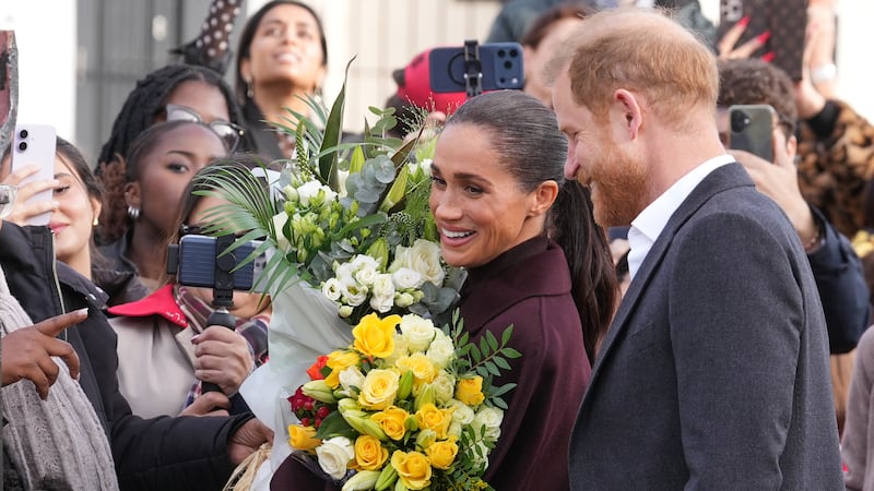 Prince Harry and Meghan cheered as they make first joint appearance since returning to U.K.