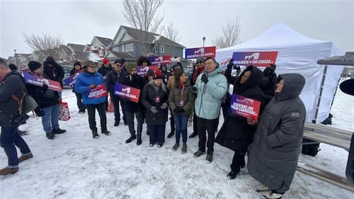 Door-knocking begins for Alberta NDP campaign to keep province in Canada