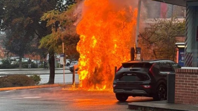 Raging fire at B.C. EV charging station caused by remote technician working in U.S., report finds